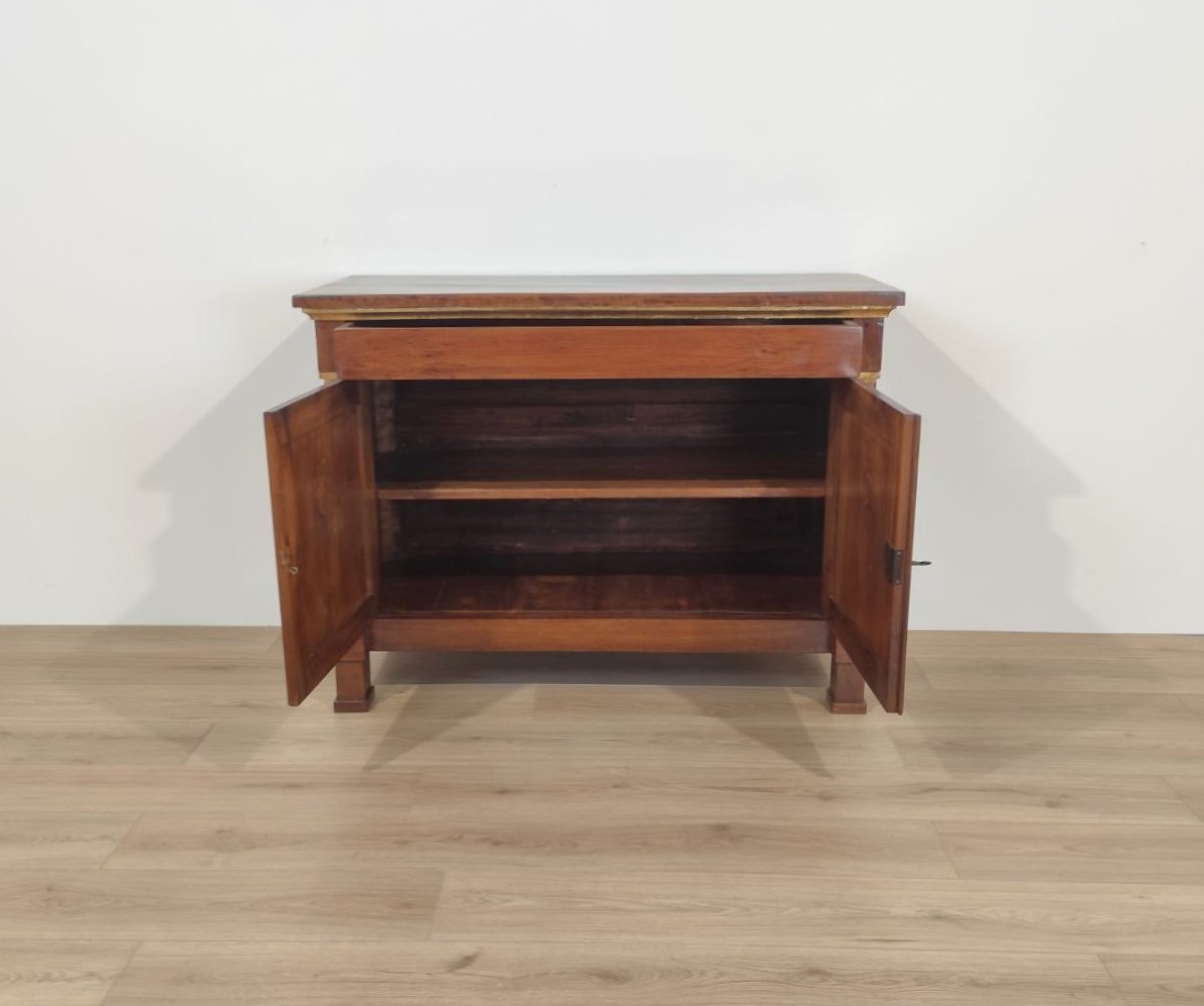 CREDENZA IN NOCE TARDO IMPERO, INIZI XIX sec. -photo-5