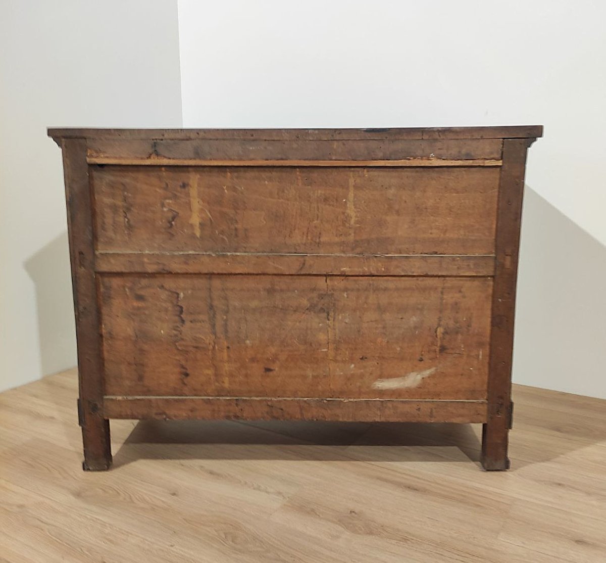 CREDENZA IN NOCE TARDO IMPERO, INIZI XIX sec. -photo-6