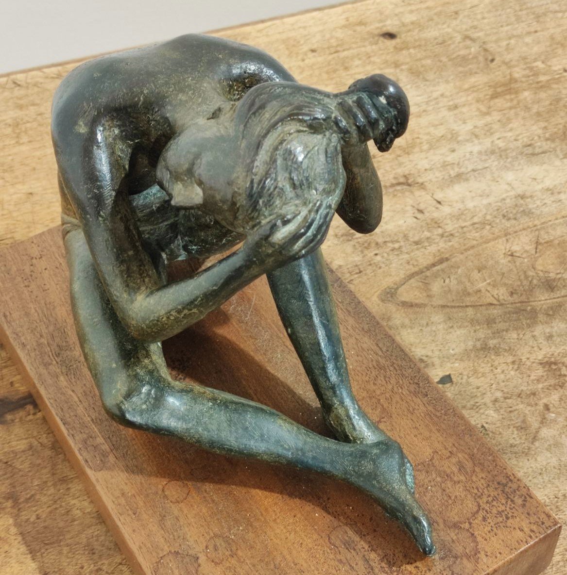 GASPERETTI V.  SCULTURA IN BRONZO, META'  XX sec.-photo-4
