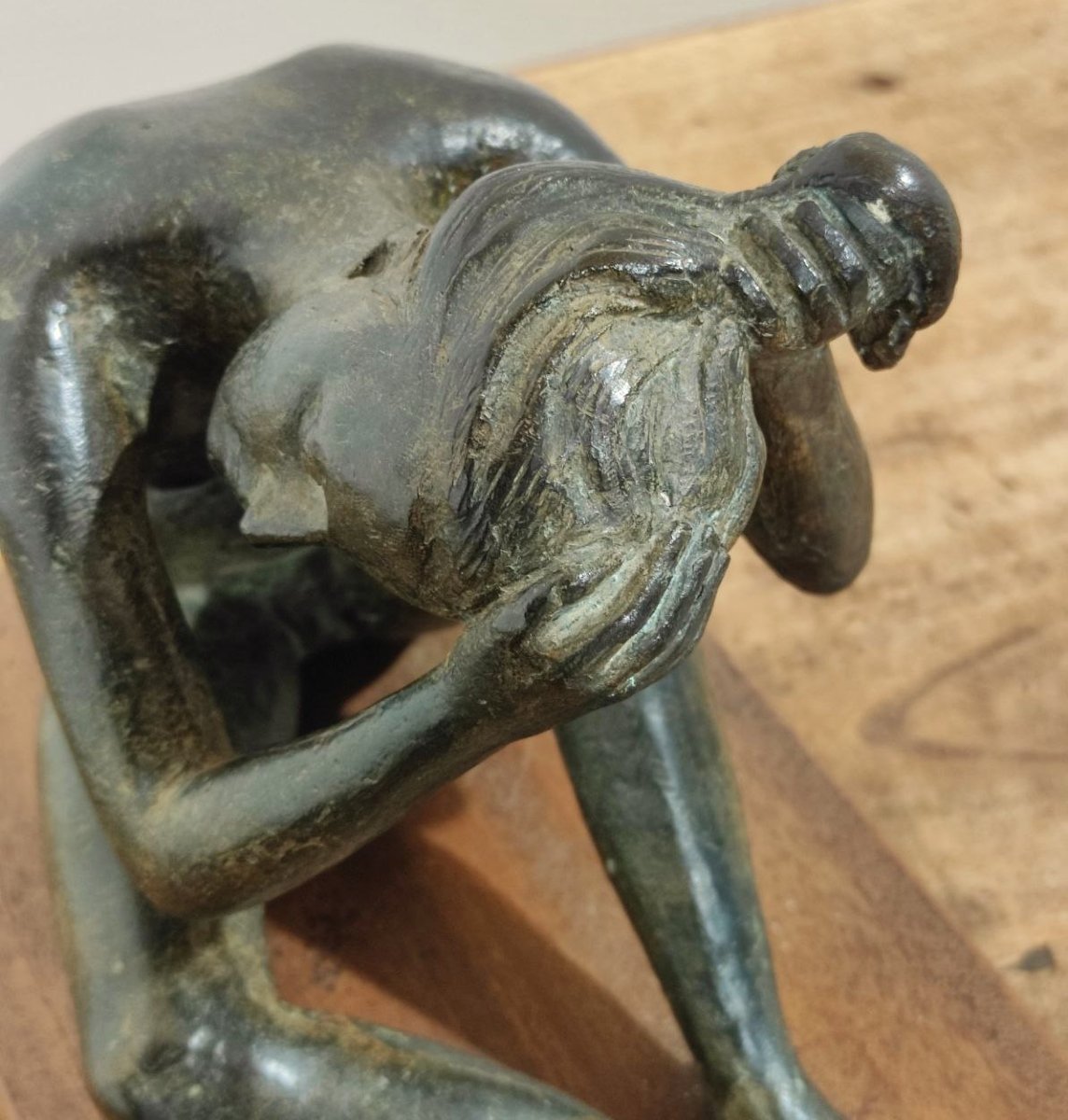 GASPERETTI V.  SCULTURA IN BRONZO, META'  XX sec.-photo-1