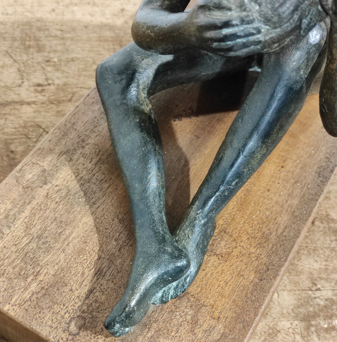 GASPERETTI V.  SCULTURA IN BRONZO, META'  XX sec.-photo-3