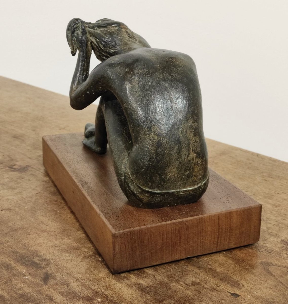 GASPERETTI V.  SCULTURA IN BRONZO, META'  XX sec.-photo-4