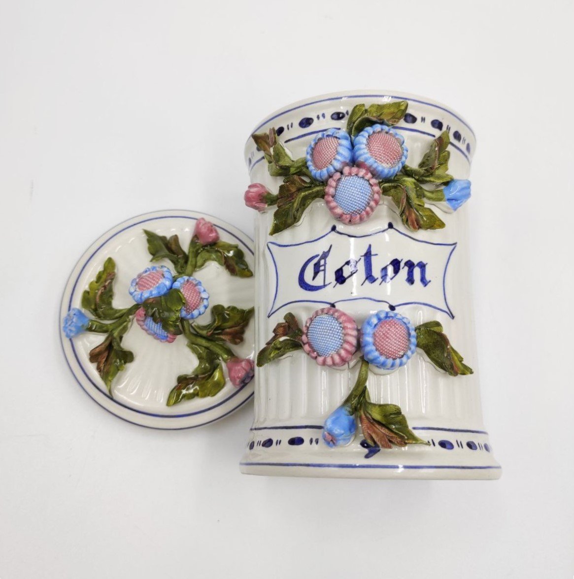 PETUCCO & TOLIO DI NOVE, SET DA BAGNO IN CERAMICA ANNI '40 -photo-3