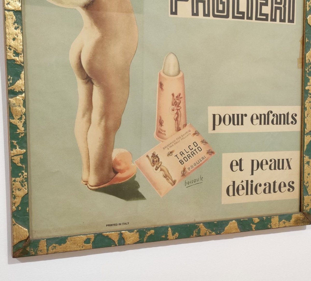 MANIFESTO PAGLIERI 'TALC BALSAMIQUE', GINO BOCCASILE 1955 ca.-photo-4