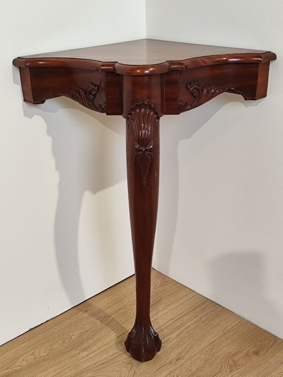 CONSOLE ANGOLARE INGLESE IN STILE REGENCY,  XX sec.-photo-2