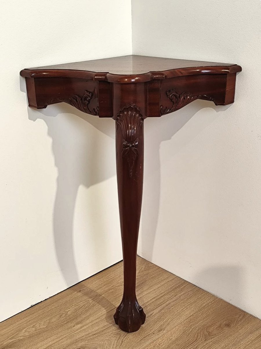 CONSOLE ANGOLARE INGLESE IN STILE REGENCY,  XX sec.-photo-3
