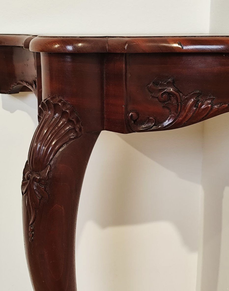 CONSOLE ANGOLARE INGLESE IN STILE REGENCY,  XX sec.-photo-1
