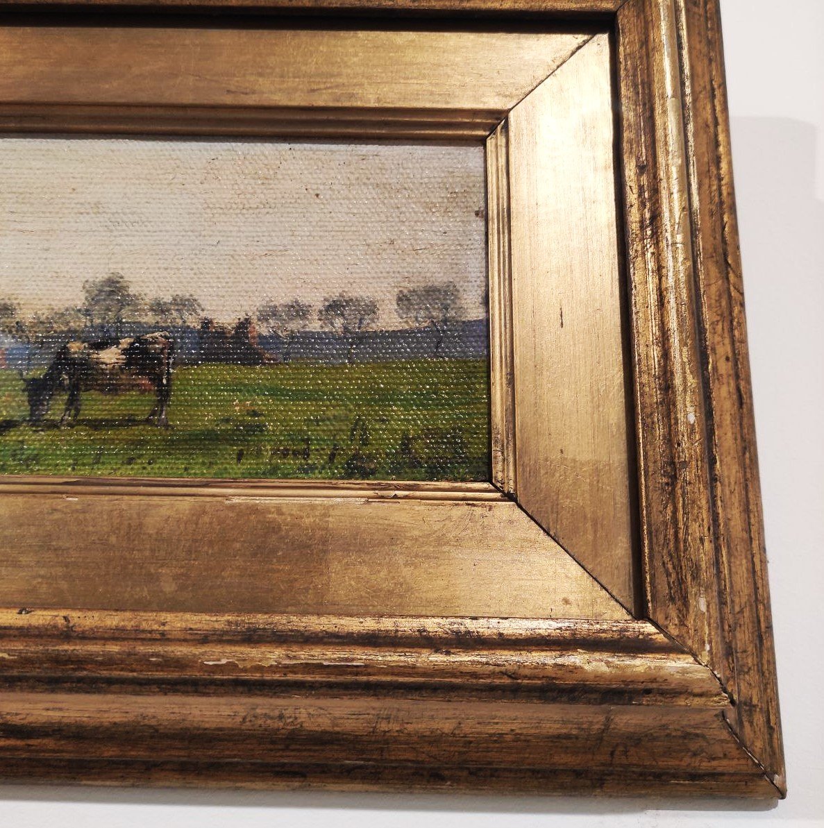 GIUSEPPE RAGGIO 'CAMPAGNA ROMANA', META' DEL XIX sec.-photo-4