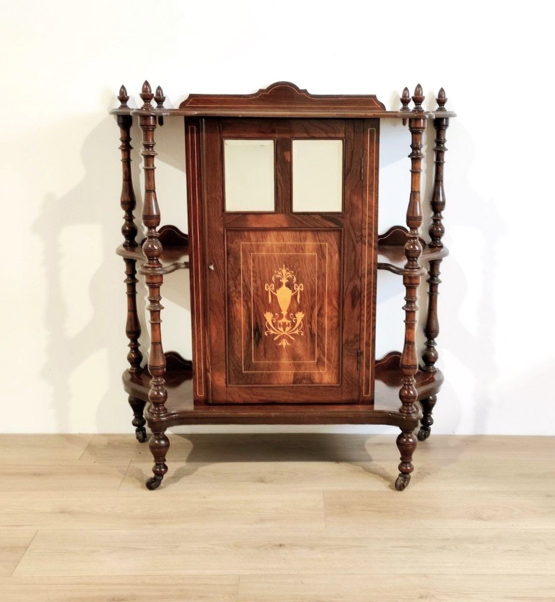 CREDENZA/ETAGERE INGLESE IN STILE VITTORIANO, XVIII - XIX sec. -photo-2