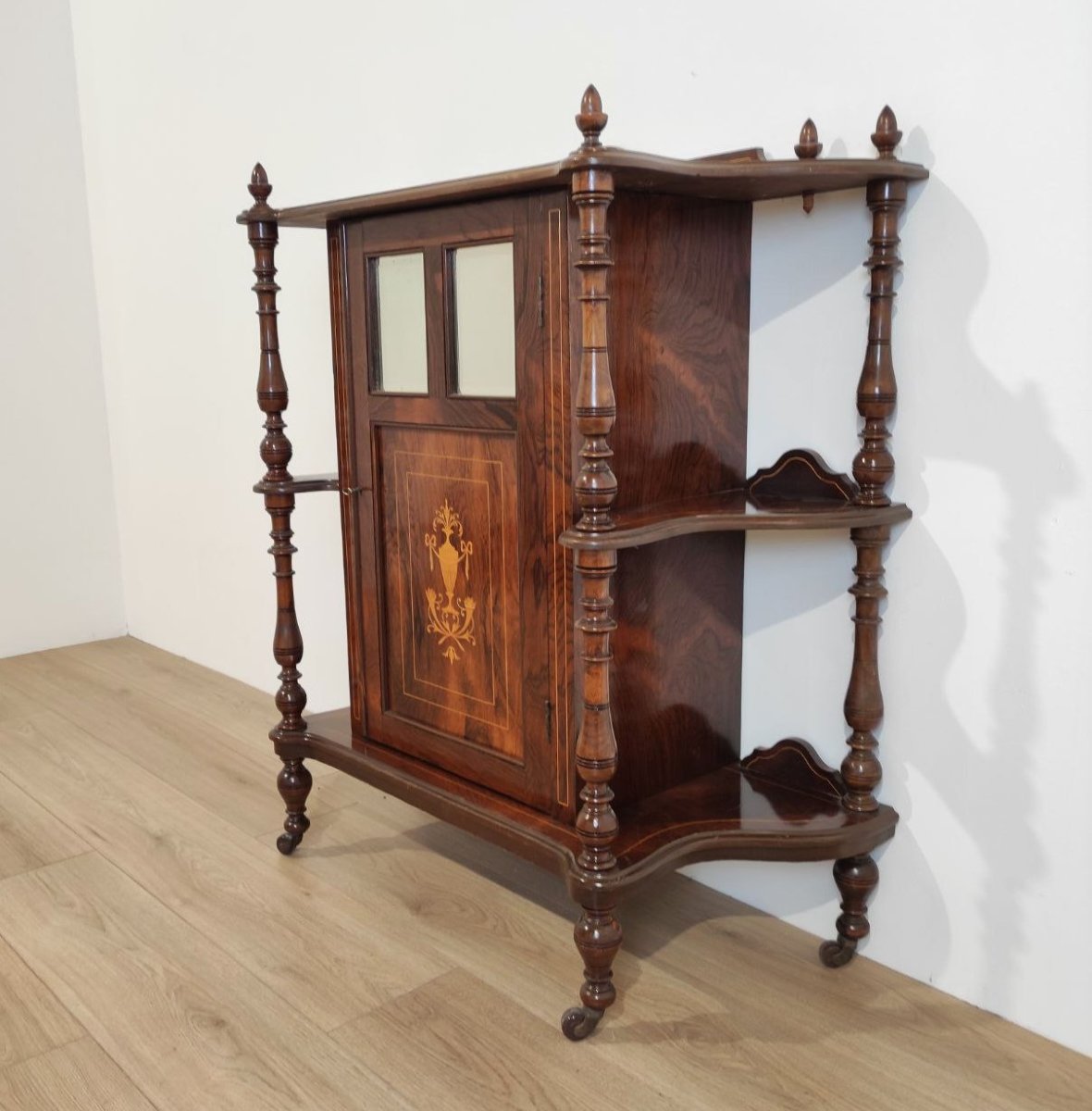 CREDENZA/ETAGERE INGLESE IN STILE VITTORIANO, XVIII - XIX sec. -photo-1