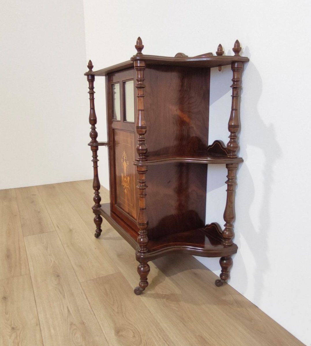 CREDENZA/ETAGERE INGLESE IN STILE VITTORIANO, XVIII - XIX sec. -photo-2