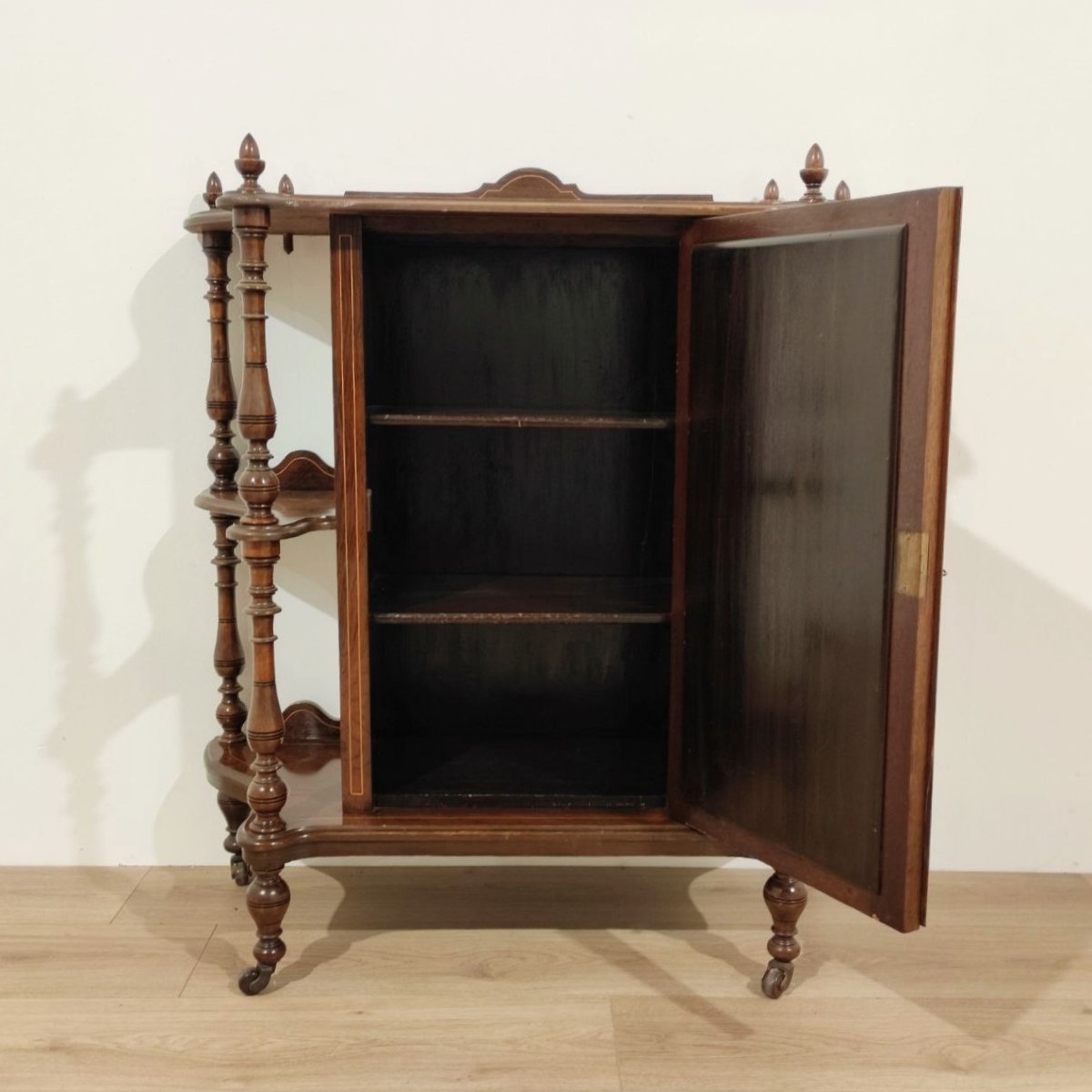 CREDENZA/ETAGERE INGLESE IN STILE VITTORIANO, XVIII - XIX sec. -photo-7