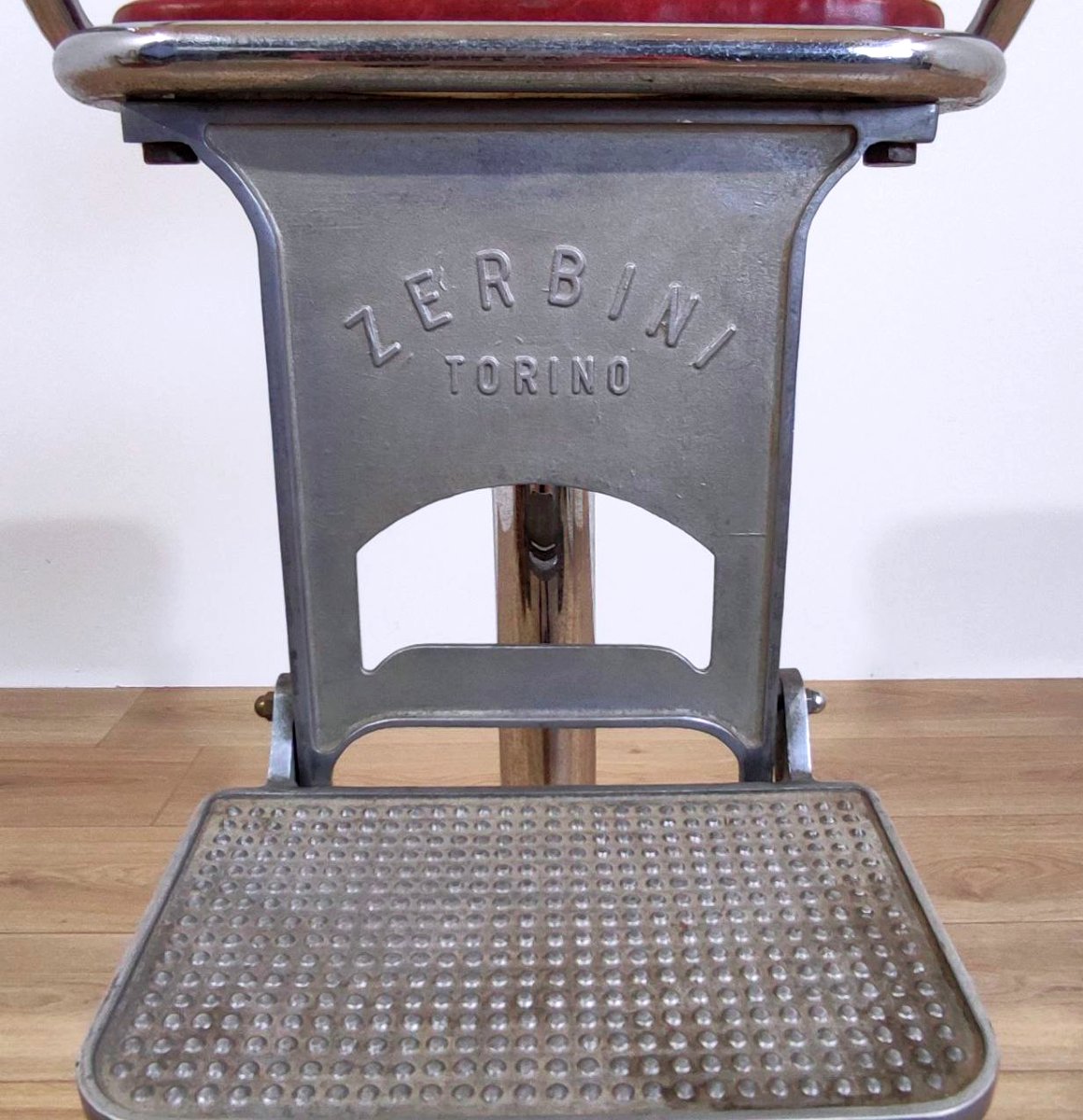 SEDIA/SEGGIOLINO DA BARBIERE PER BAMBINO, ZERBINI TORINO ANNI '50-photo-1