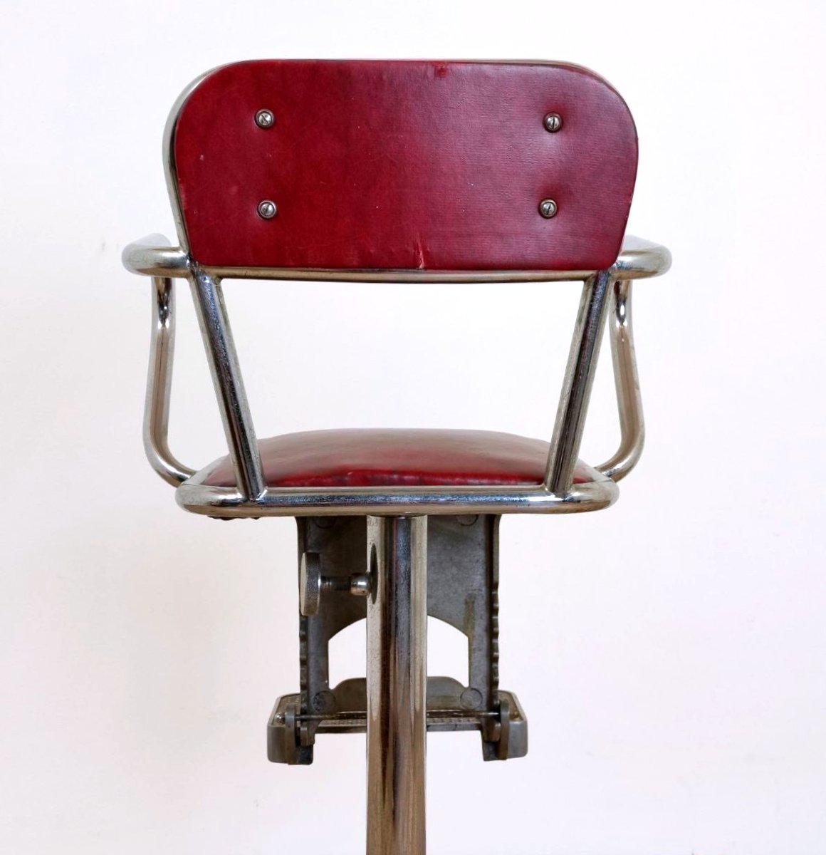 SEDIA/SEGGIOLINO DA BARBIERE PER BAMBINO, ZERBINI TORINO ANNI '50-photo-2