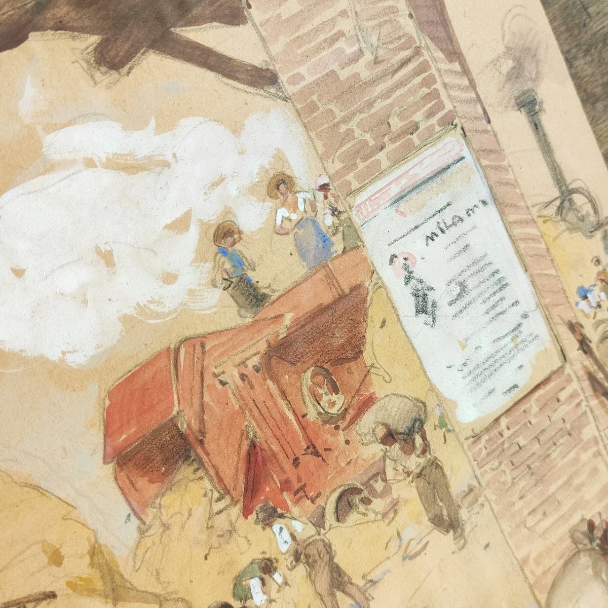 ACHILLE BELTRAME 'IL SOLDATO CONVALESCENTE' 1917 ca. PER 'SOC. ANONIMA GRANDINE'-photo-4