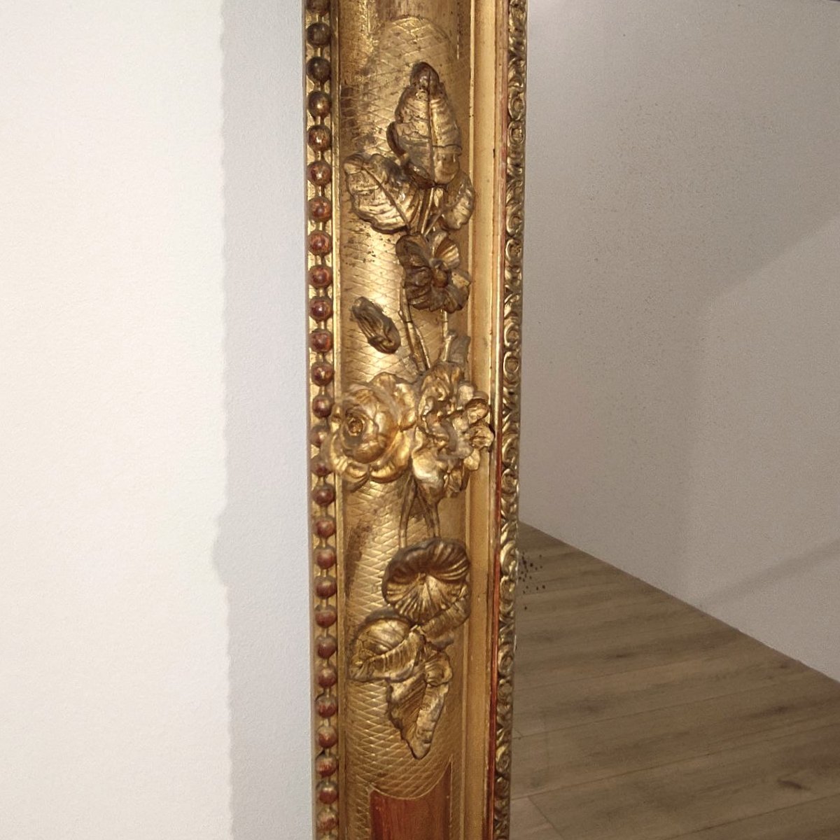 SPECCHIERA ANTICA IN LEGNO DORATO FINE XVIII sec.-photo-4