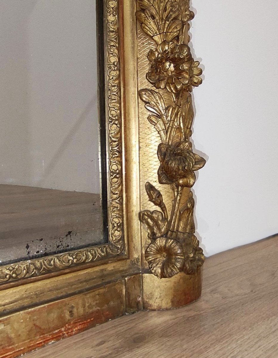 SPECCHIERA ANTICA IN LEGNO DORATO FINE XVIII sec.-photo-2