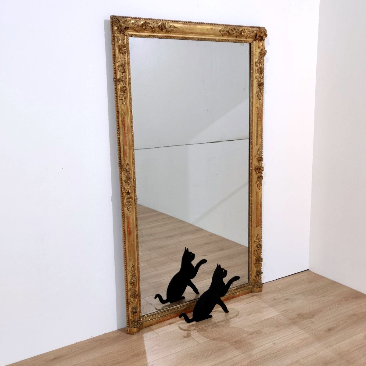 SPECCHIERA ANTICA IN LEGNO DORATO FINE XVIII sec.-photo-4