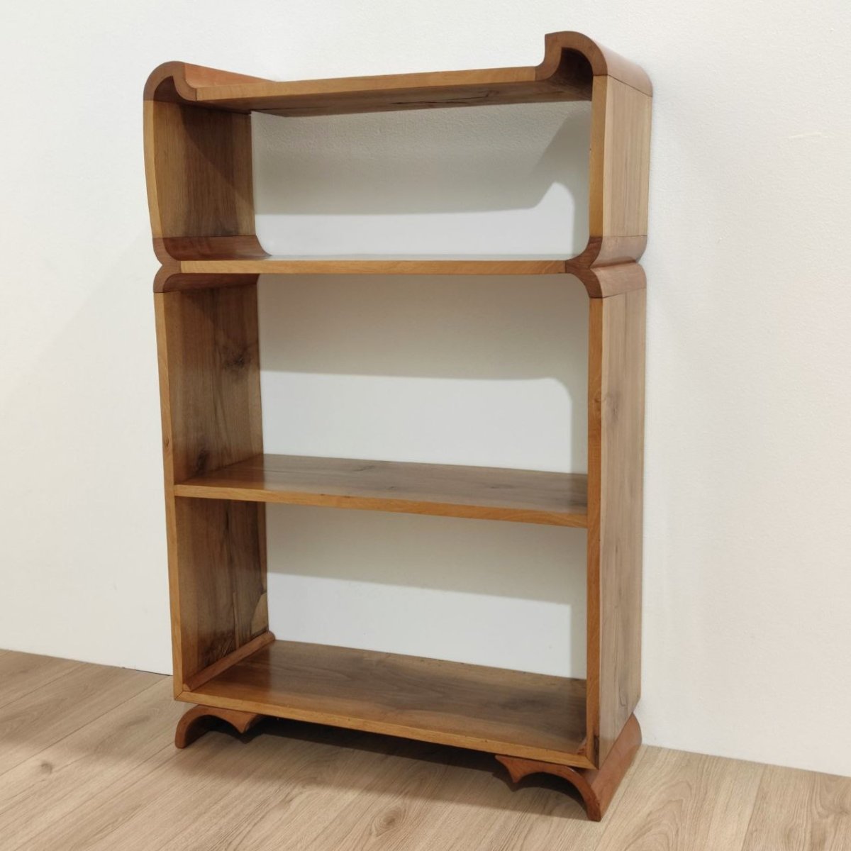 LIBRERIA A GIORNO/ETAGERE IN NOCE E CILIEGIO, ITALIA ANNI '40-photo-3