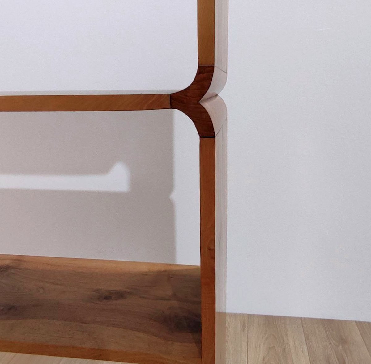 LIBRERIA A GIORNO/ETAGERE IN NOCE E CILIEGIO, ITALIA ANNI '40-photo-3