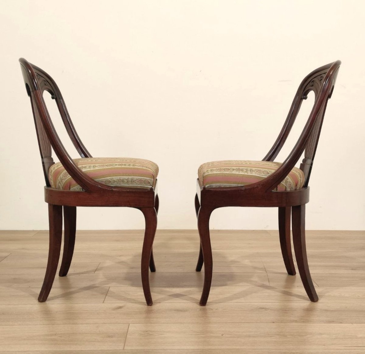 SEDIE A GONDOLA IN NOCE, VENETO INIZI XIX sec.-photo-4