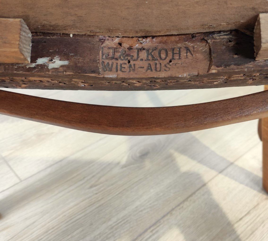 COPPIA SEDIE DI JACOB & JOSEPH KOHN VIENNA AUSTRIA, INIZI XX sec.-photo-7