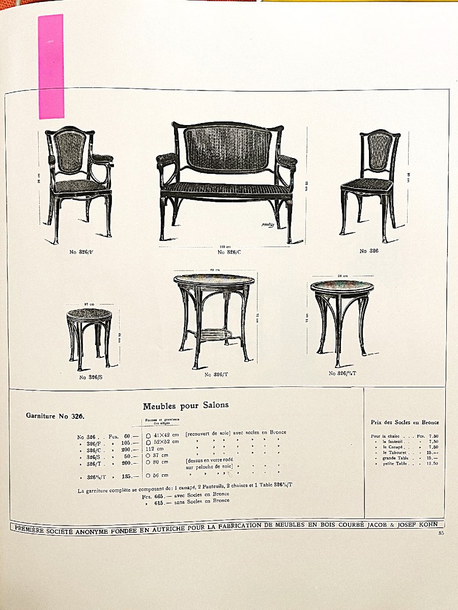 COPPIA SEDIE DI JACOB & JOSEPH KOHN VIENNA AUSTRIA, INIZI XX sec.-photo-8