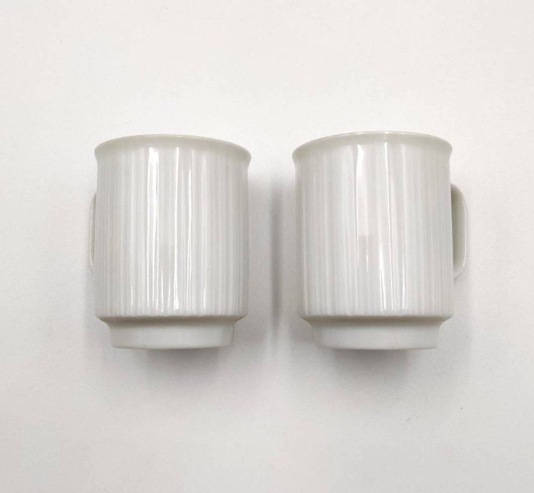 ROSENTHAL 'PORCELAINE NOIRE' SERVIZIO DA  CAFFE' PER 8, DESIGN TAPIO WIRKKALA 1962-photo-5