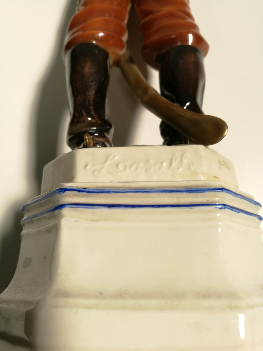 CACCIAPUOTI, STATUA IN CERAMICA GENERALE LASALLE-photo-2