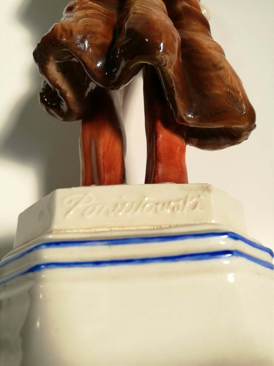 CACCIAPUOTI, STATUA IN CERAMICA GENERALE PONIATOWSKI-photo-2