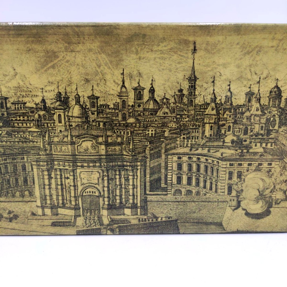 SCATOLA STILE FORNASETTI, STAMPA TORINO ANNI '50-photo-4