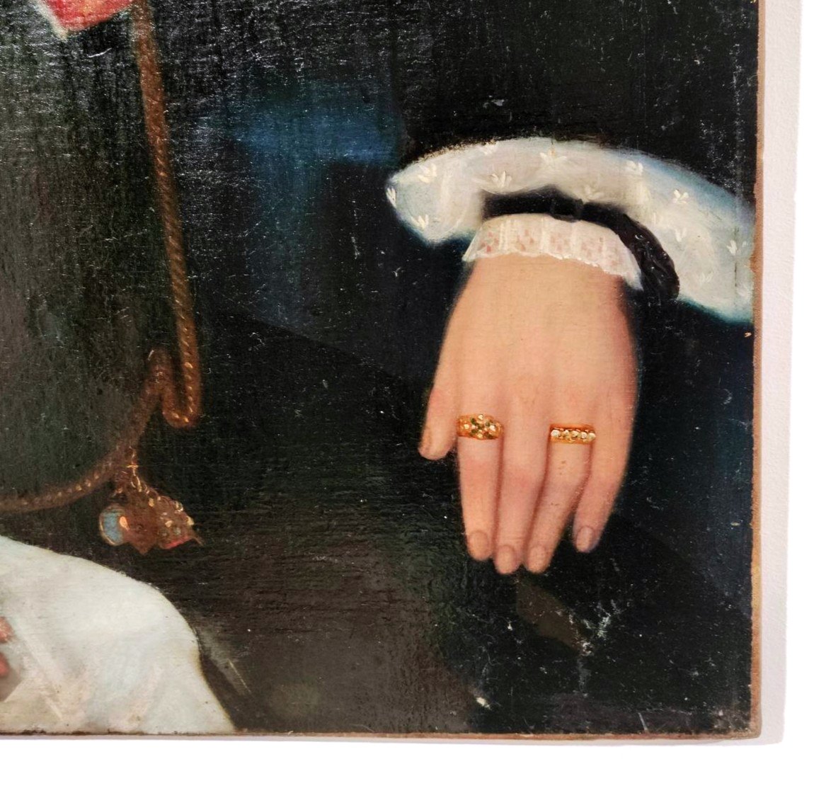 RITRATTO DI SIGNORA, OLIO SU TELA META' XIX sec-photo-2