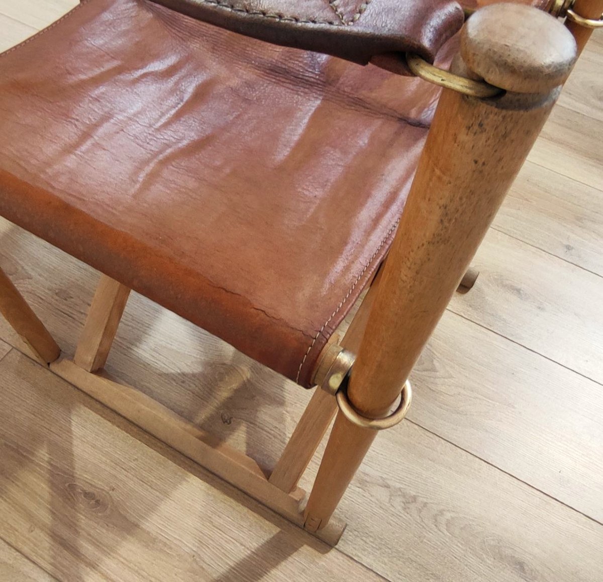 COPPIA DI SEDIE PIEGHEVOLI DESIGN DI MOGENS KOCH, ANNI '60 -photo-7