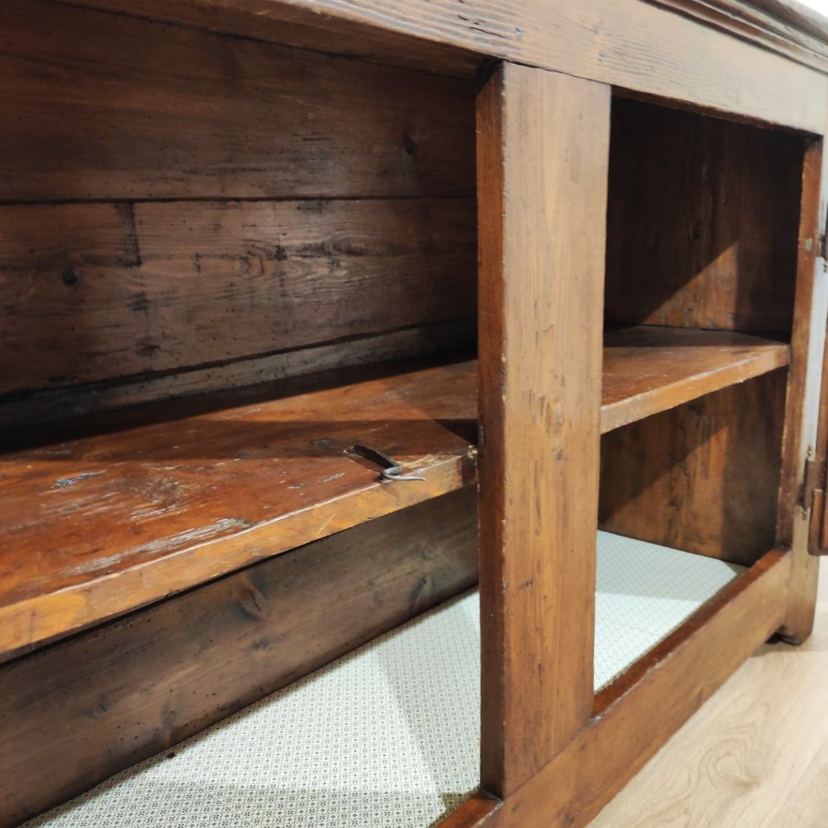 CREDENZA ANTICA IN LEGNO MASSELLO XVIII sec.-photo-4