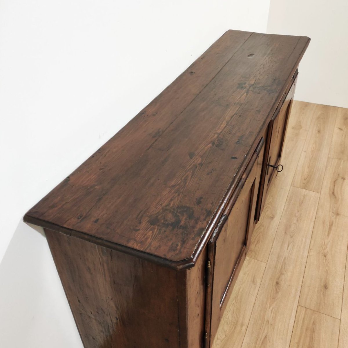 CREDENZA ANTICA IN LEGNO MASSELLO XVIII sec.-photo-5