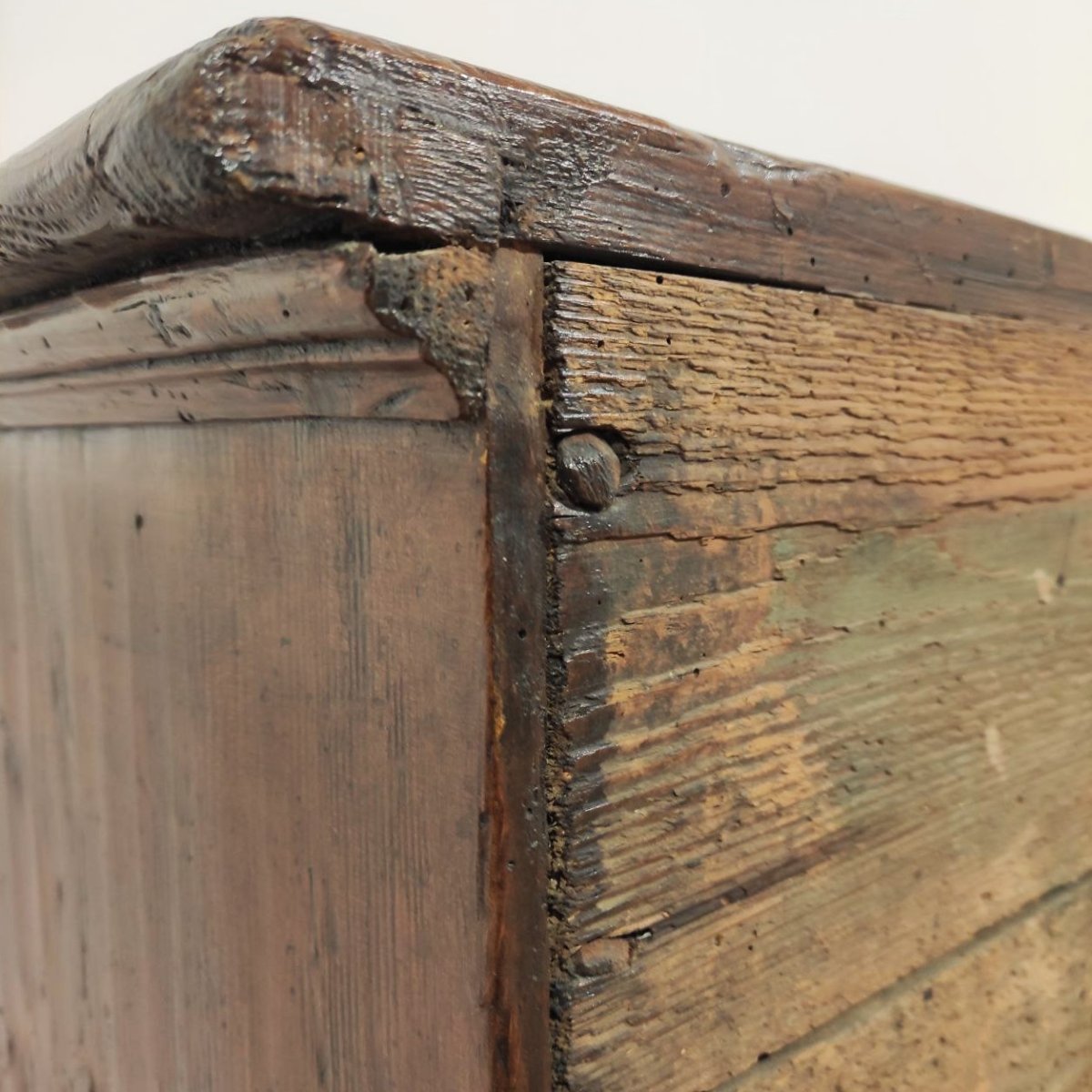 CREDENZA ANTICA IN LEGNO MASSELLO XVIII sec.-photo-7