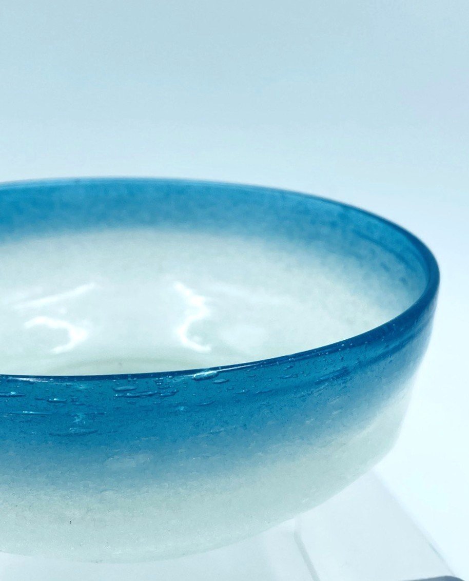 MURANO, COPPIA DI CIOTOLE IN VETRO PULEGOSO-photo-5