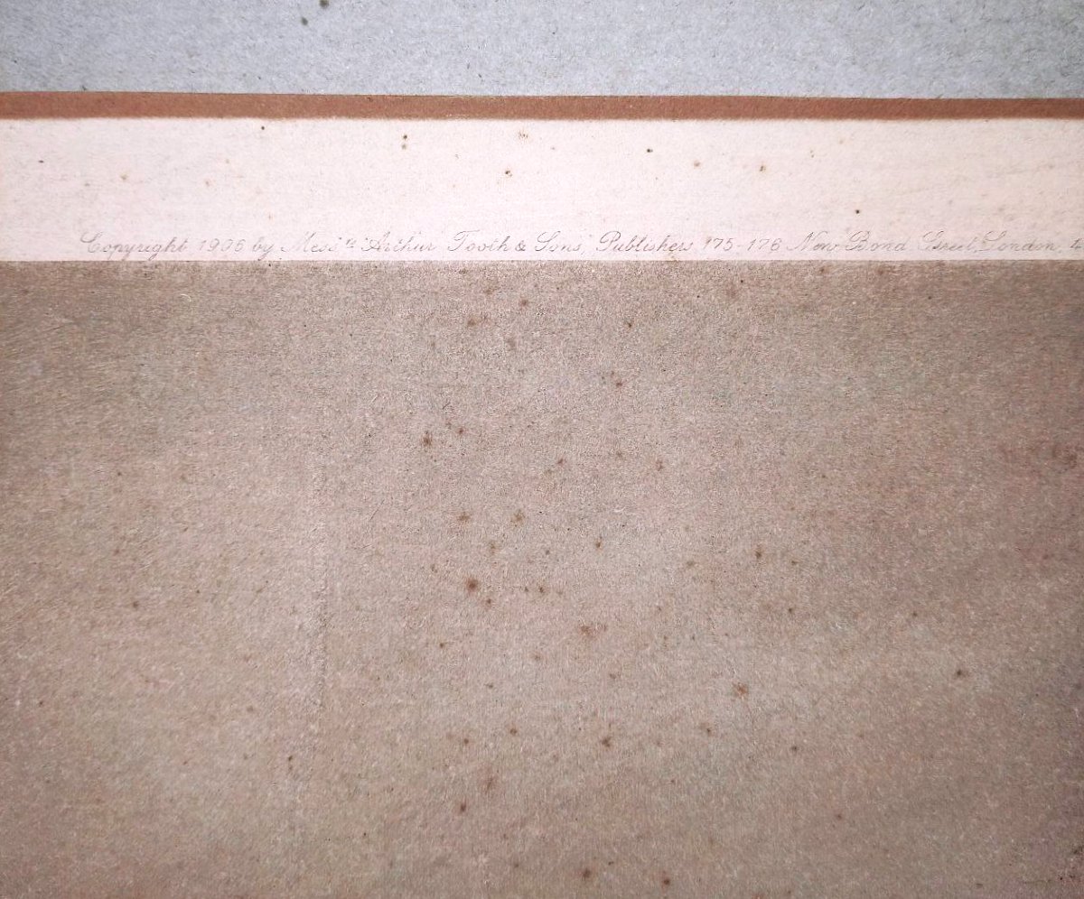 'ASK ME NO MORE' DI SIR L. ALMA TADEMA, STAMPA ORIGINALE D'ARTE (1906)-photo-4