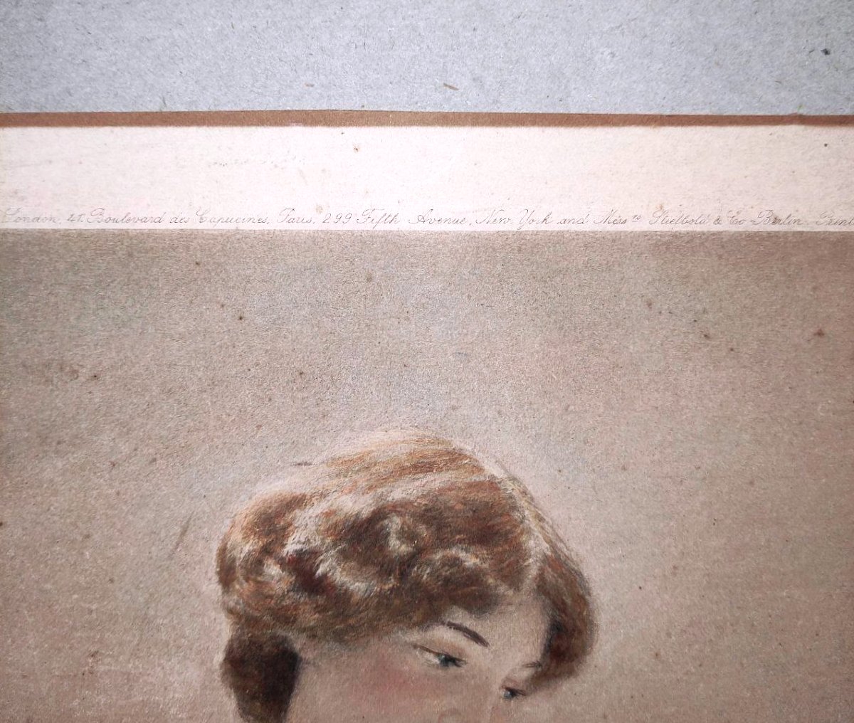 'ASK ME NO MORE' DI SIR L. ALMA TADEMA, STAMPA ORIGINALE D'ARTE (1906)-photo-5