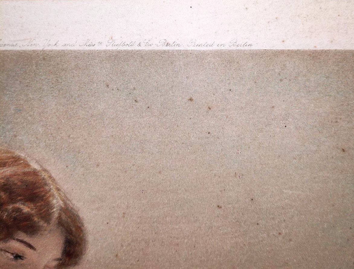 'ASK ME NO MORE' DI SIR L. ALMA TADEMA, STAMPA ORIGINALE D'ARTE (1906)-photo-6