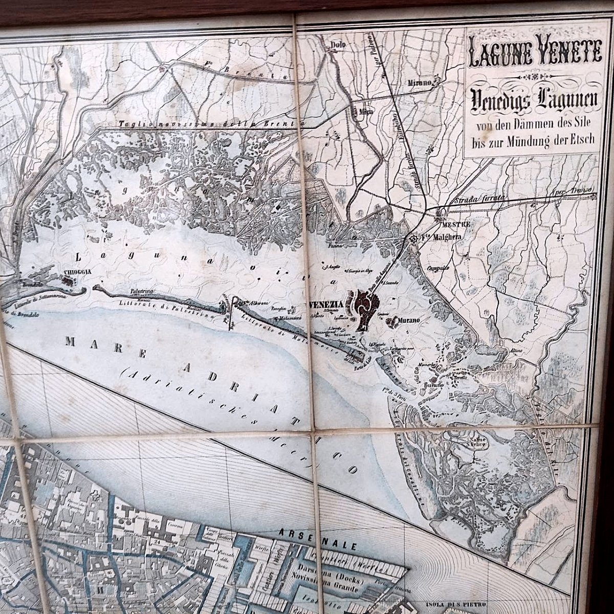 CARTINA DA VIAGGIO, 'Nuova Pianta di Venezia' 1854-photo-1