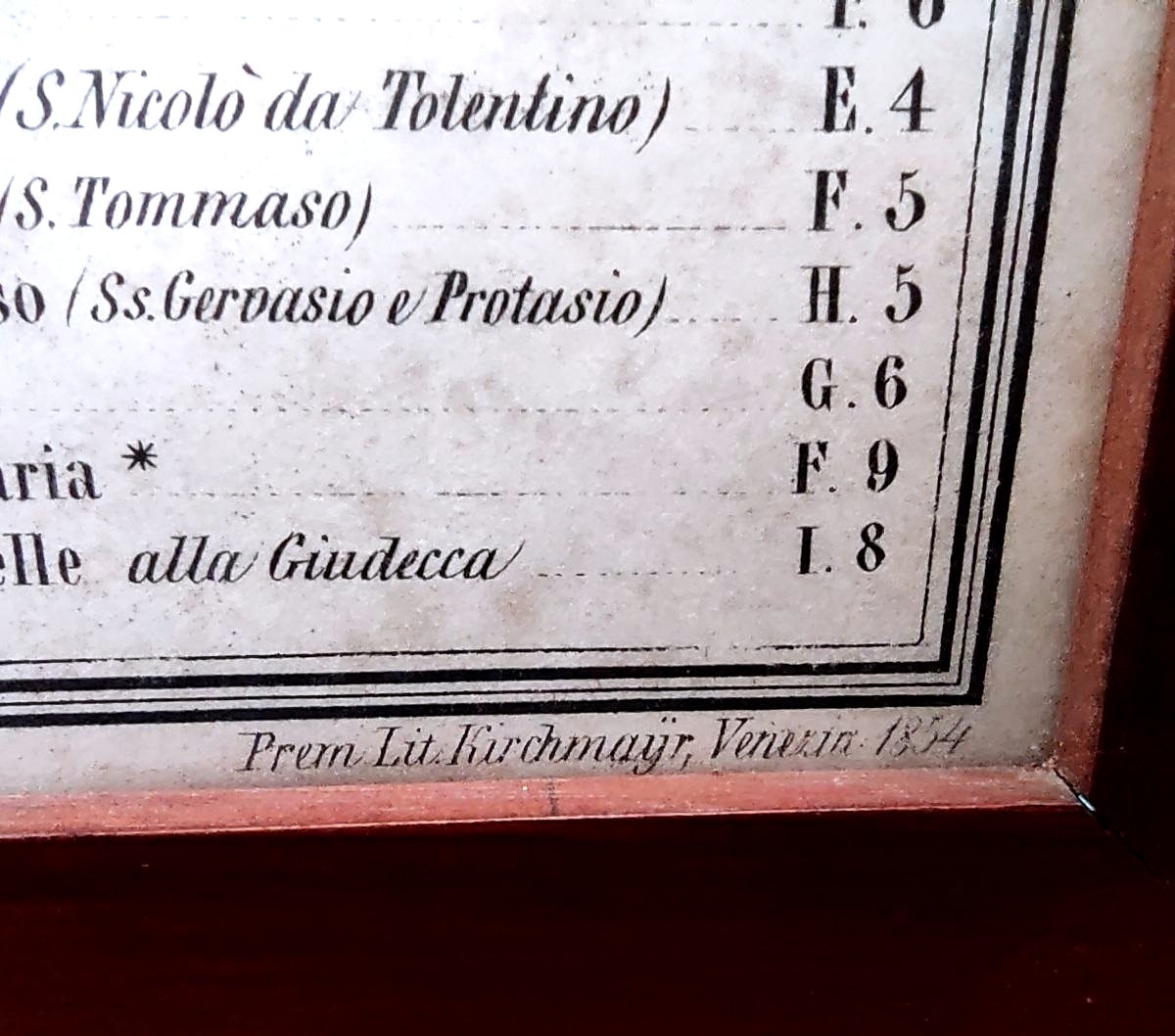 CARTINA DA VIAGGIO, 'Nuova Pianta di Venezia' 1854-photo-2