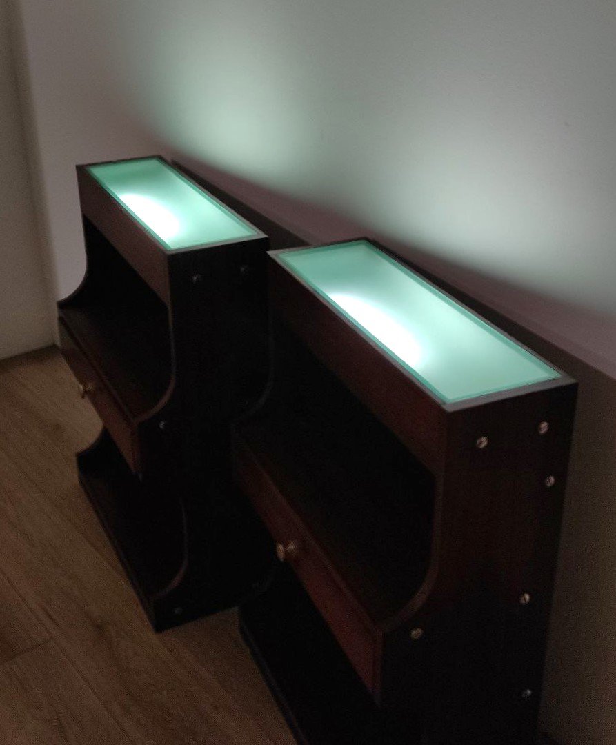 MOBILETTO CON PIANO ILLUMINATO, ITALIA ANNI '60/'70-photo-4