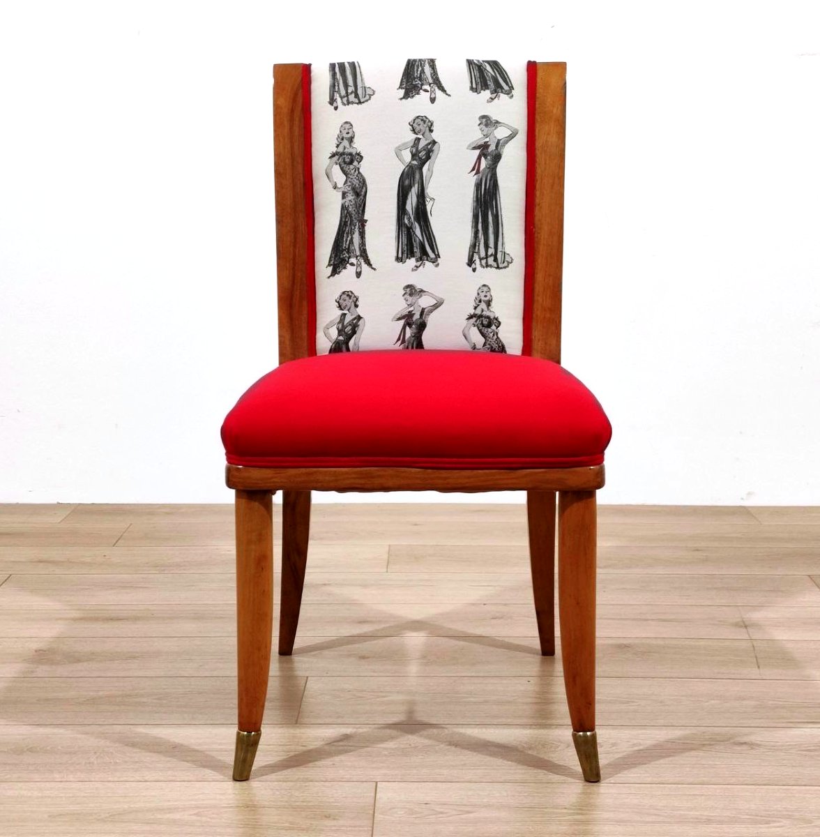 SET DI 6 SEDIE IN NOCE, TOMASO BUZZI (ATTRIB. A), ITALIA ANNI '50-photo-1