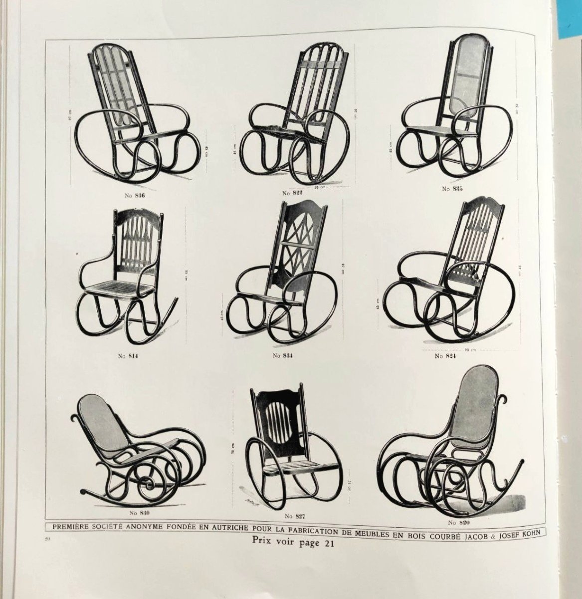 SEDIA A DONDOLO JACOB & JOSEF KOHN, INIZI DEL  '900-photo-7