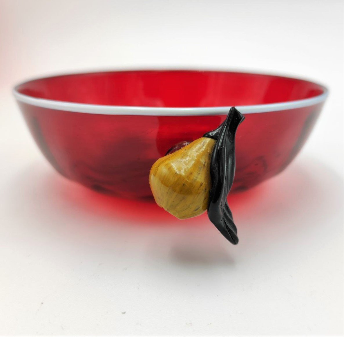 BAROVIER MURANO, SERVIZIO DA DESSERT PER 8 CON GRANDE COPPA -photo-4