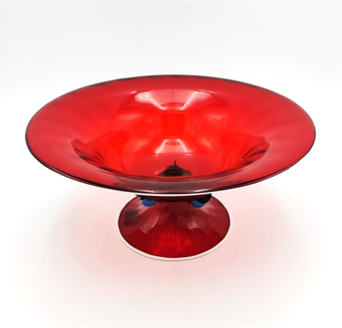 BAROVIER MURANO, SERVIZIO DA DESSERT PER 8 CON GRANDE COPPA -photo-4