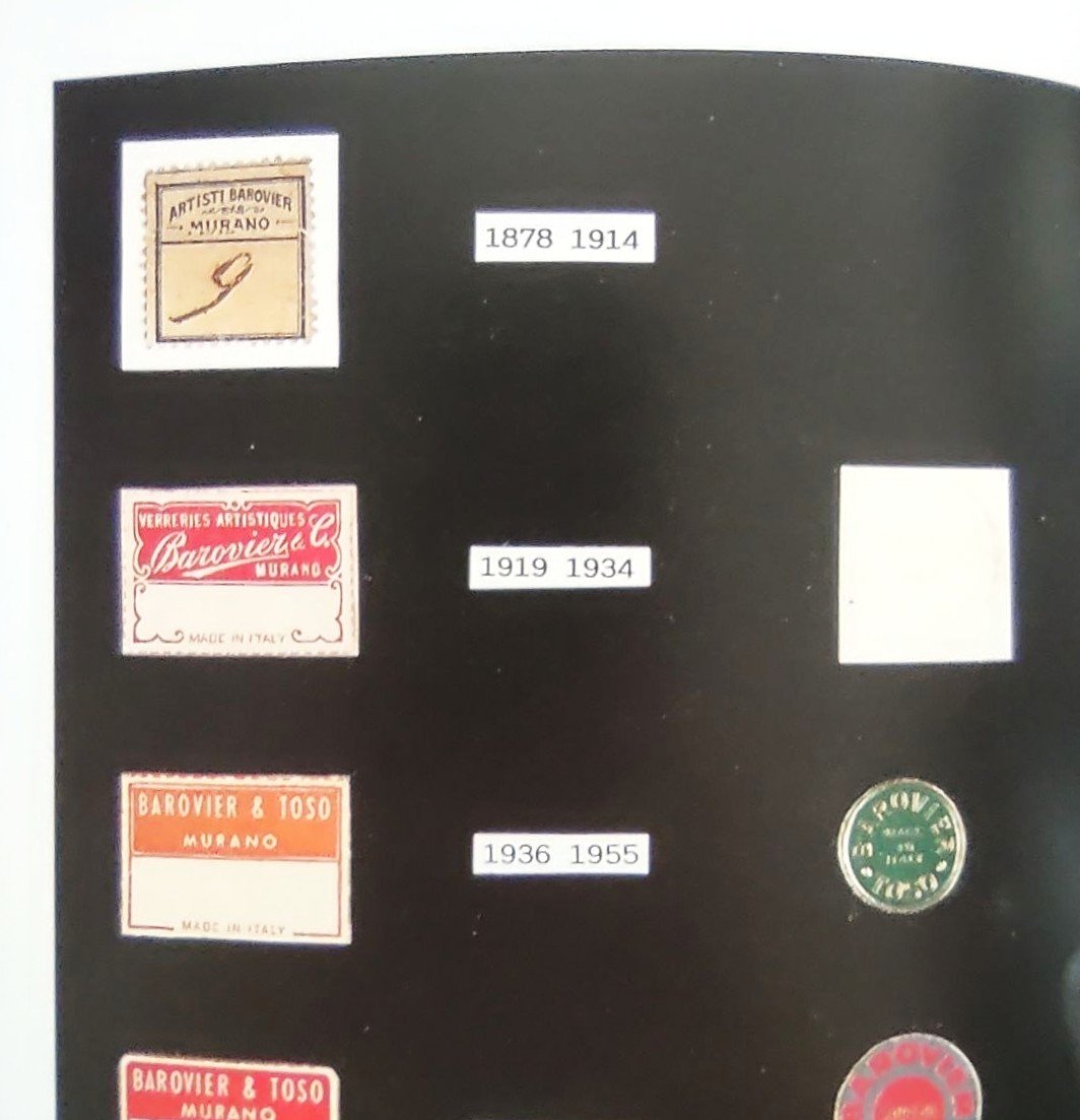 BAROVIER MURANO, SERVIZIO DA DESSERT PER 8 CON GRANDE COPPA -photo-8