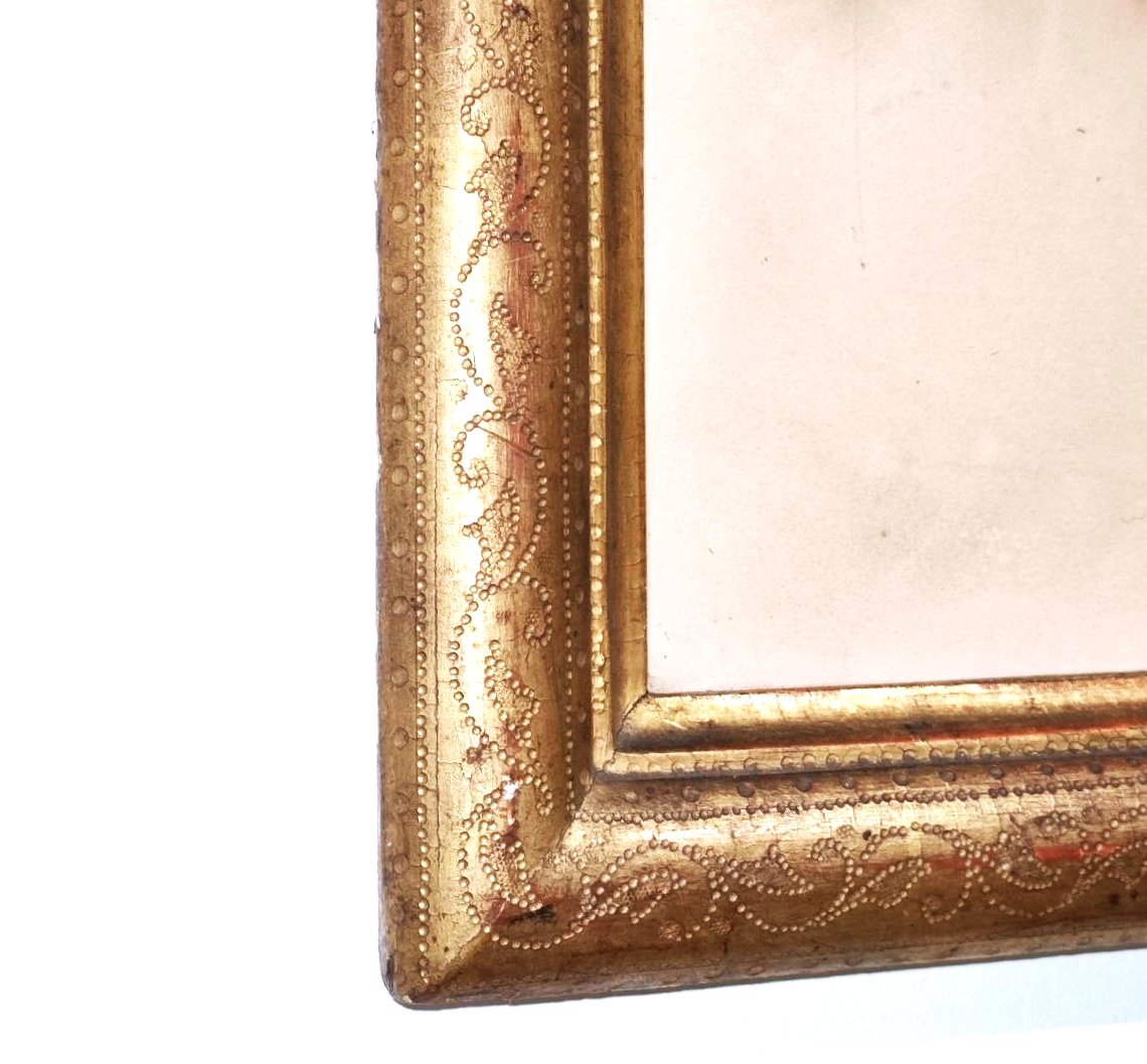 STAMPA GOUPIL & CIE, 1850 ca, DA UN DIPINTO DI  ROBERT LEOPOLD, IN CORNICE DORATA-photo-5