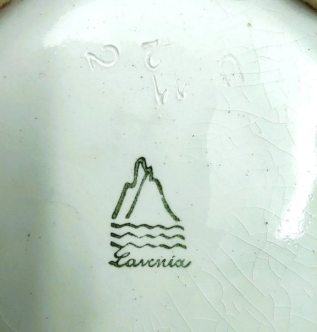 ANDLOVITZ VASO IN CERAMICA N. 2549 CON DECORO FLOREALE, LAVENIA 1940-photo-7